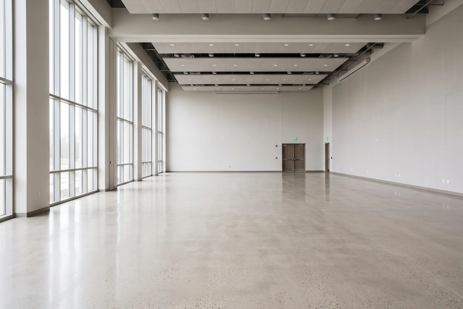 Empty event hall before redesign