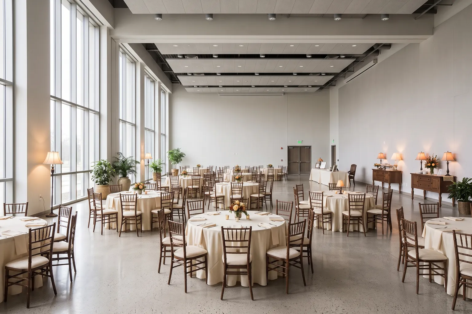 The same event hall furnished in Classic style